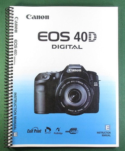 Canon eos 40d manuale - 40d,