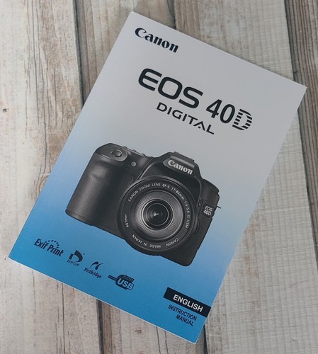 Canon eos 40d manuale - canon,