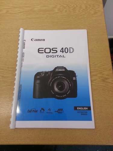 Canon eos 40d - manuale, utente
