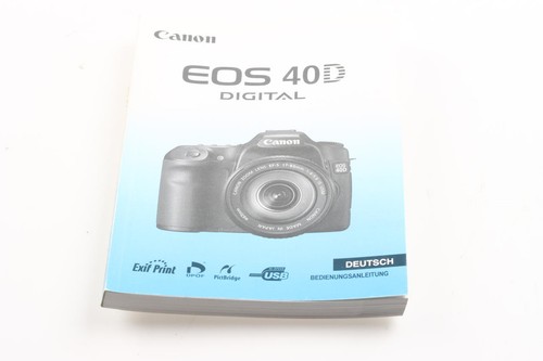Canon eos 40d manuale - eos,