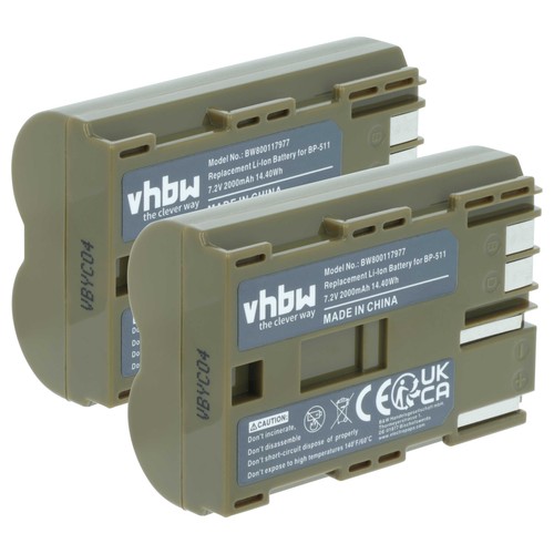 Batteria per canon eos - 2x,