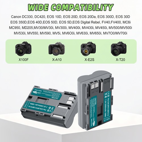 Batteria 2500mah 511 - batteria, bp-511